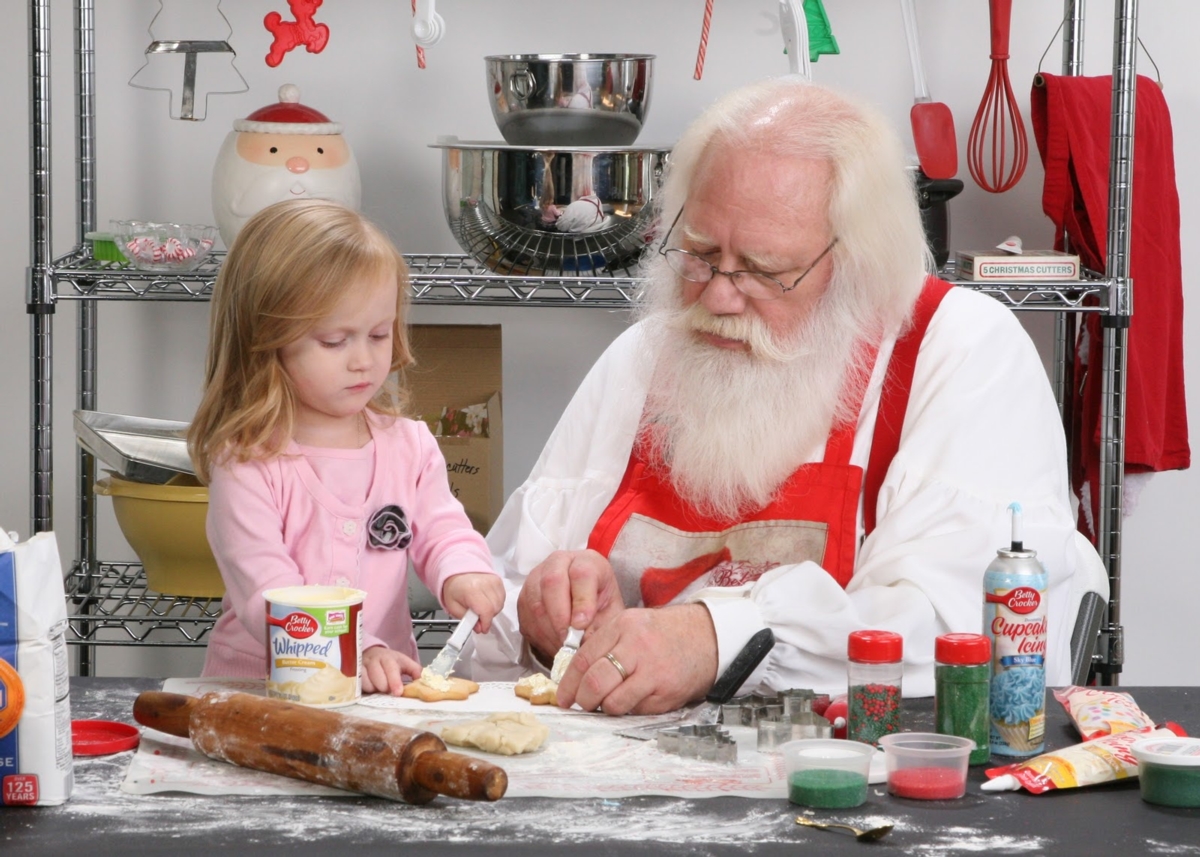 Baking with Santa