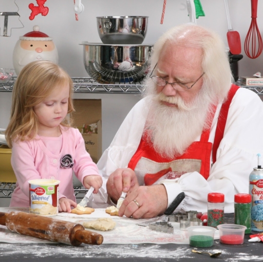 Baking with Santa