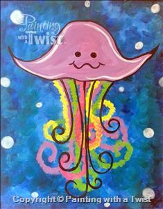 Silly Jellyfish Painting