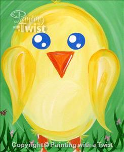 Spring Chick Painting