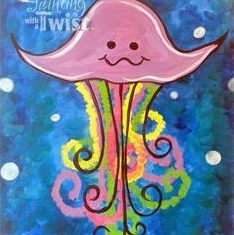 Silly Jellyfish Painting