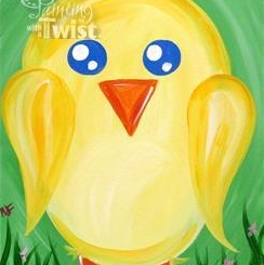 Spring Chick Painting