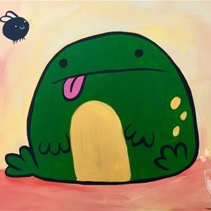 Silly Frog Painting