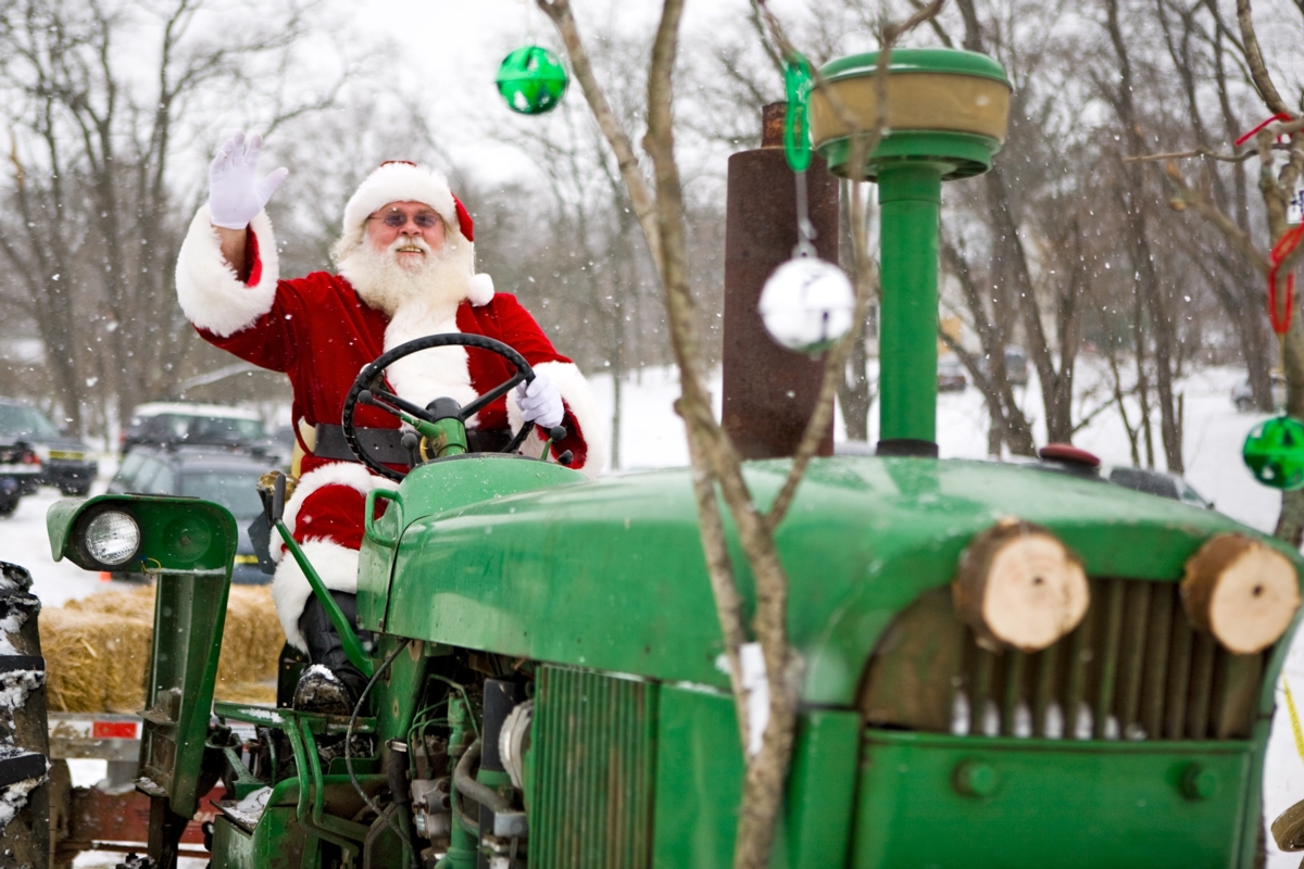 Santa's Arrival at the Farm